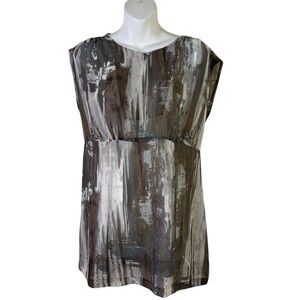 CAbi Abstract Print Tunic Blouse – Size M